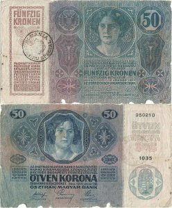 1914, 50 Kronen (P-R7) - Transylvania (Kingdom of Romania)
