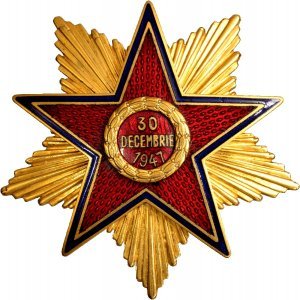 Ordinul Steaua Republicii Populare Române (R.P.R.) ☭ Primul Tip ☭ Clasa I (Variația a II-a - 56mm)