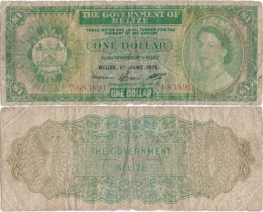 1975 (1 Iunie) , 1 dollar (P-33b) - Belize