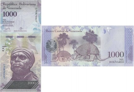 2017 (23 March), 1,000 Bolívares (P-95b) - Venezuela