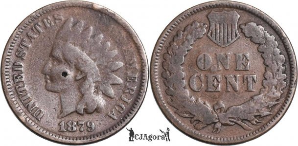 1879, 1 cent (Indian Head Cent) - United States of America