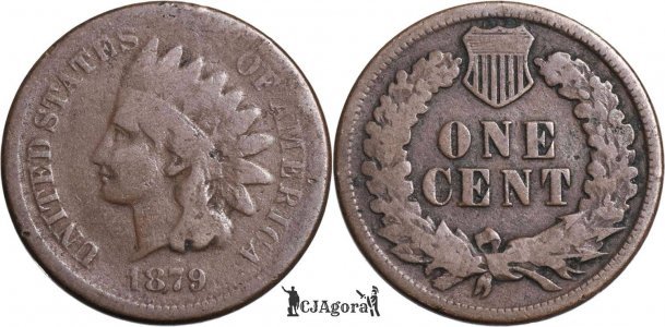 1879, 1 cent (Indian Head Cent) - United States of America