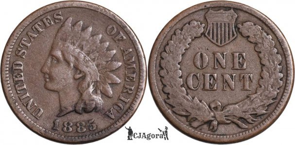 1885, 1 cent (Indian Head Cent) - United States of America