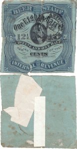 1878, 12½ Cents - ⅛ of a barrell - United States of America