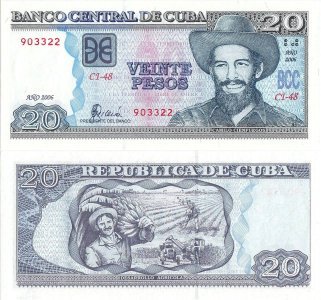 2006, 20 Pesos (P-122c) - Cuba