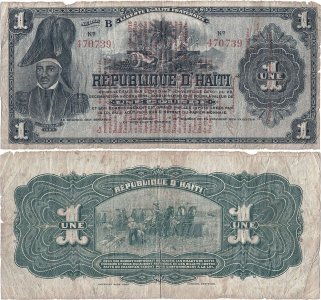 1916, 1 gourde (P-137) - Haiti