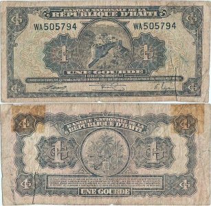 1950, 1 gourde (P-174) - Haiti
