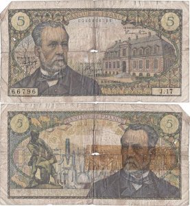 1966 (7 Iulie), 5 francs (P-146a.2) - Franța