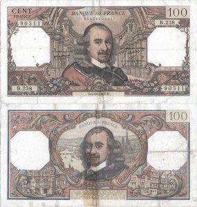 1967 (5 Octombrie), 100 francs (P-149c.1) - Franța