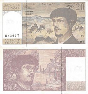 1995, 20 francs (P-151h) - France