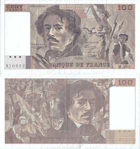 1995, 100 francs (P-154h.2) - France