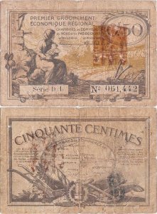 1925, 50 centimes (Pirot:36-21) - France (Pas-de-Calais)