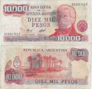 1978, 10,000 pesos ley (P-306a.2) - Argentina