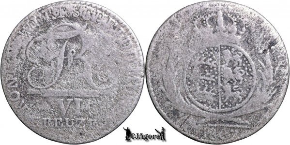 1807, 6 Kreuzer - Frederic I - Regatul Württemberg