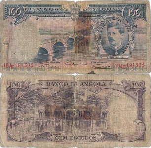 1956 (15 August), 100 escudos (P-89) - Angola