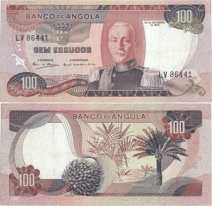 1972 (24 Noiembrie), 100 escudos (P-101) - Angola