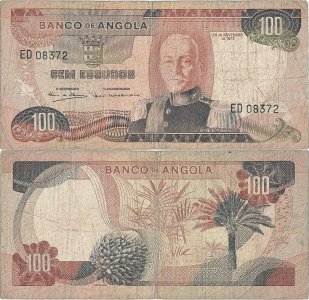 1972 (24 Noiembrie), 100 escudos (P-101) - Angola