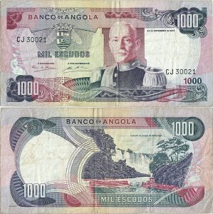 1972 (24 Noiembrie), 1.000 escudos (P-103) - Angola