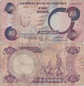 1984, 5 naira (P-24a) - Nigeria