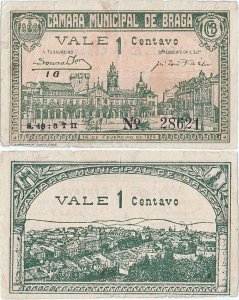 1920 (14 February), 5 centavos (CED.32var.) - Portugal (Braga)