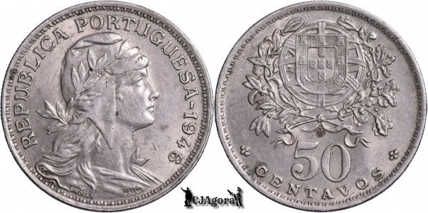 1946, 50 Centavos - Portugalia