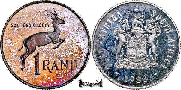 1983, 1 Rand (Hern#D300) - Africa de Sud - Proof CAMEO
