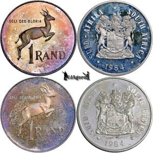 1984, 1 Rand (Hern#D301) - Africa de Sud - Proof CAMEO