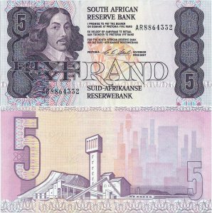 1990, 5 rand (P-119e) - South Africa