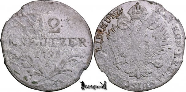 1795 (A), 12 Kreutzer - Francisc al II-lea - Arhiducatul Austriei