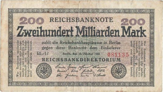 1923 (15 Octombrie), 200.000.000.000 mark (P-121c) - Germania