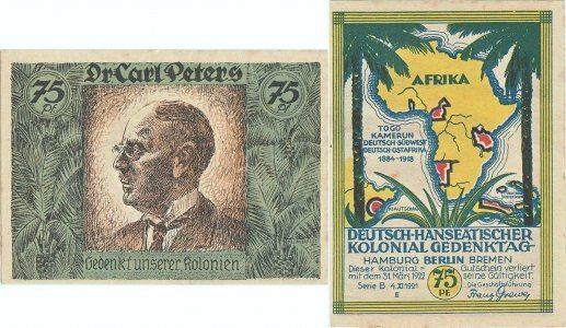 1921 (4 Septembrie), 75 pfennig (Grabowski/Mehl 0088.3-3/6) - Germania (Berlin)