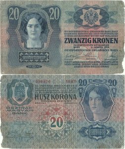 1913 (2 January), 20 kronen (P-13) - Austro-Hungarian Empire