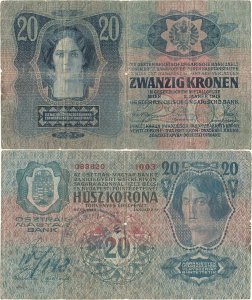 1913 (2 January), 20 kronen (P-13) - Austro-Hungarian Empire
