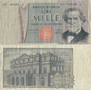 1975 (5 August), 1.000 lire (P-101d) - Italy