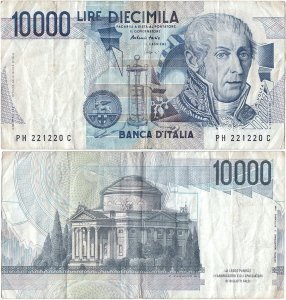 1984 (3 September), 10.000 lire (P-112d.1) - Italy