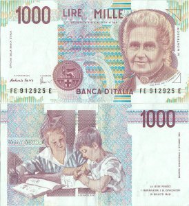 1995 (18 Decembrie), 1.000 lire (P-114c.1) - Italia