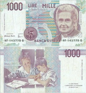 1995, 1.000 lire (P-114c.2) - Italia