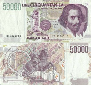 1997, 50,000 lire (P-116c.1) - Italia