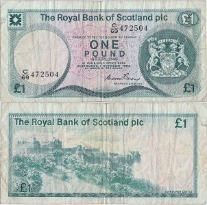 1983 (1 Octombrie), 1 pound (P-341b.1) - Scoția