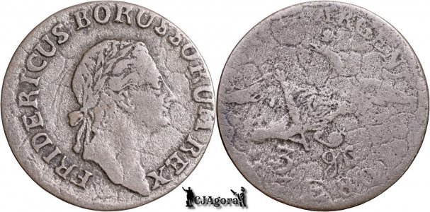 1780 E, 3 Gröscher - Frederic al II-lea - Regatul Prusiei