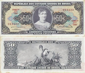 1963, 50 cruzeiros (P-179) - Brazilia