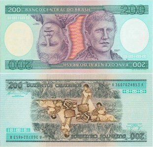 1984, 200 cruzeiros (P-199b) - Brazilia