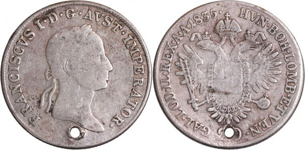 1835 - 20 kreuzer - Francis II - Austrian Empire