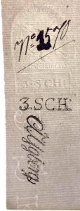 1836-1844 , 3 skilling | skrivnings-charta ( Charta Sigillata ) - Regatul Suediei