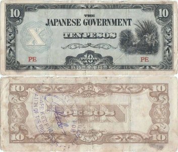 1942, 10 pesos (P-108b) - Philippines