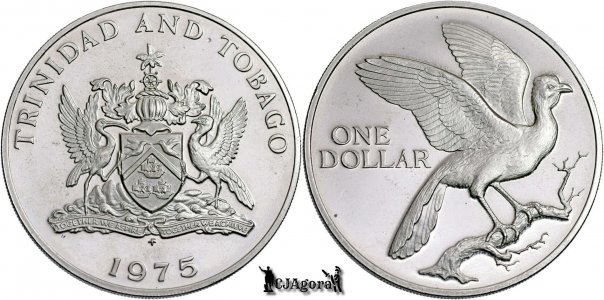 1975 FM, 1 Dollar - Elizabeth II - Trinidad and Tobago | KM 23 | PROOF