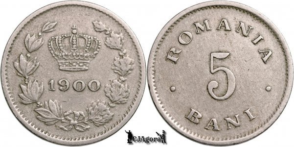 1900, 5 Bani - Carol I - Regatul României | KM 28