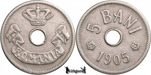 1905, 5 Bani - Carol I - Regatul României | KM 31